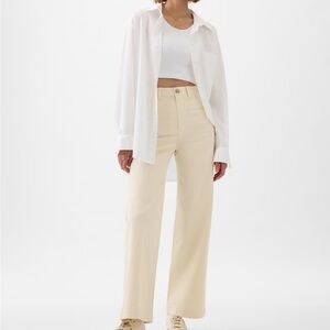 GAP Tan Ankle Cropped Pants Lightweight